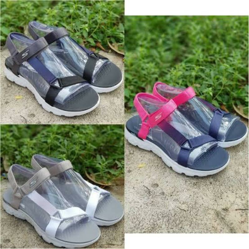 Skechers Giày Sandal Thời Trang Năng Động Cho Nữ