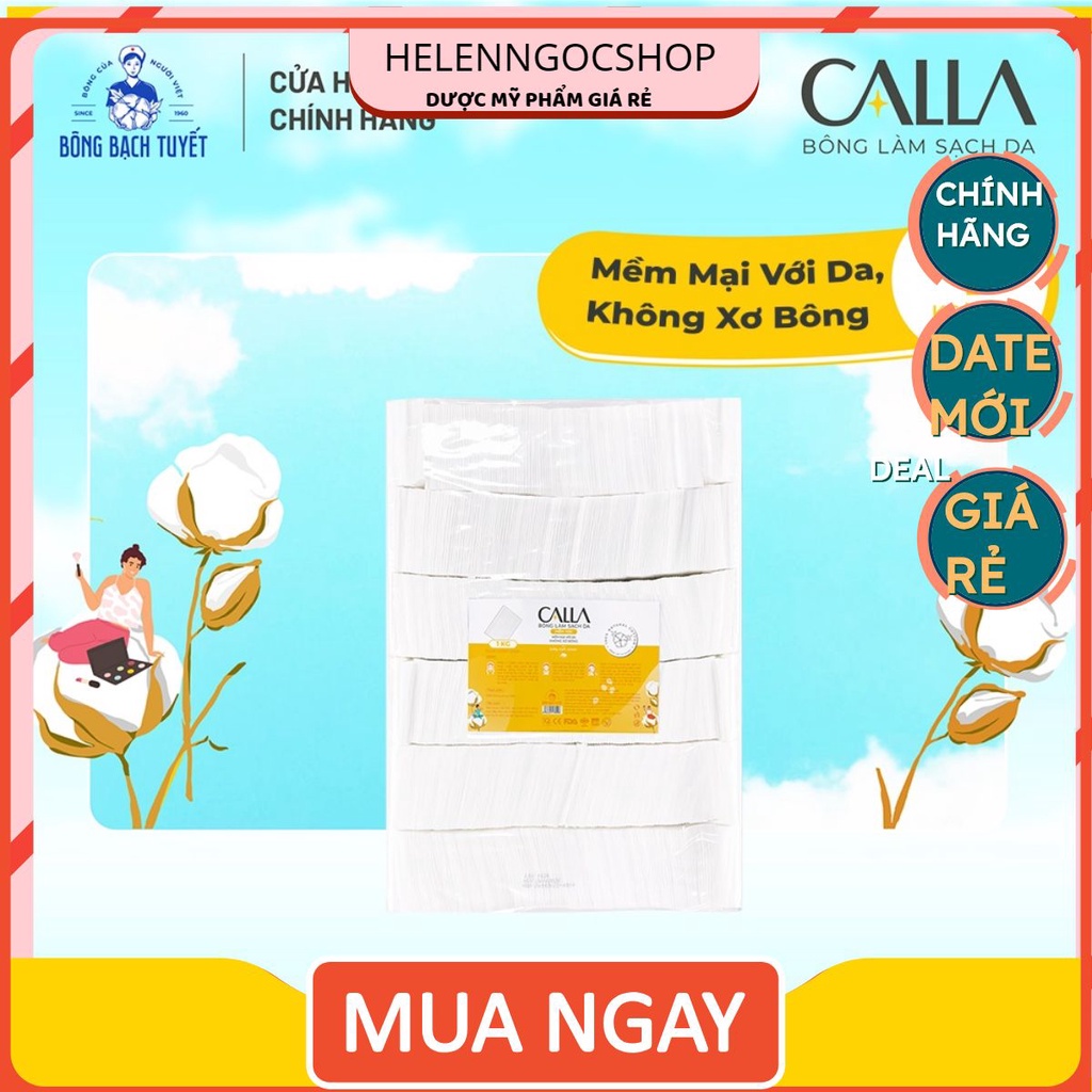 Bông tẩy trang làm sạch da Bông Bạch Tuyết Calla mềm mịn 1Kg
