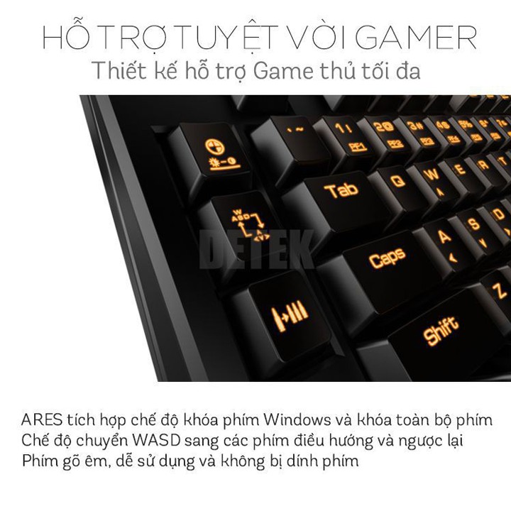 Combo Bàn phím và chuột có dây game thủ chính hãng Gamdias GKC6000