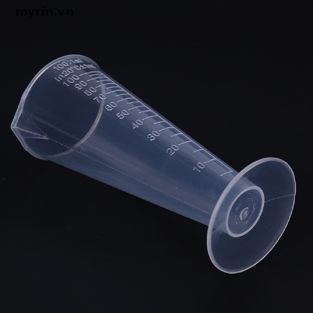 Set 2 Cốc Đo Lường Hình Nón Bằng Nhựa Trong Suốt Có Thể Tái Sử Dụng