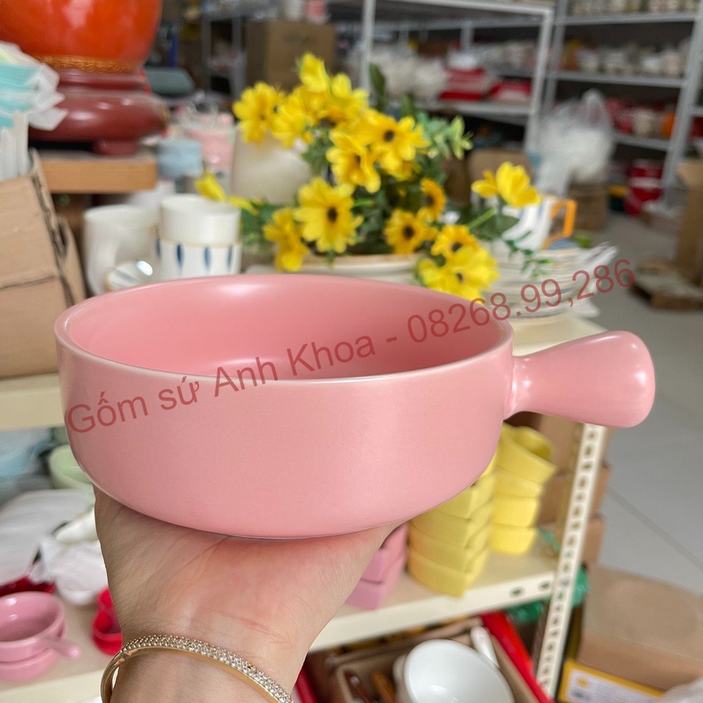 Bộ bát đĩa sứ Bộ 14 món mùa hồng,Decor Chén Dĩa Sứ Bát Ăn Cơm trang trí món ăn xinh yêu