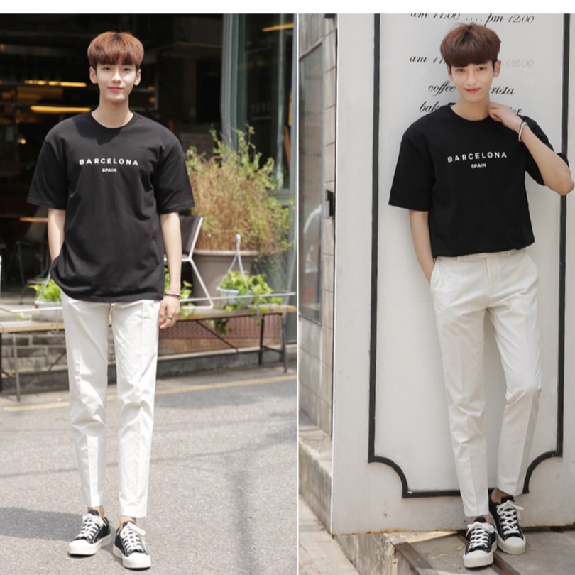 Áo Thun Nam Nữ unisex basic tee HALEY chất cotton 100% nhập khẩu Hàn Quốc thoáng mát form rộng tay lỡ TN15