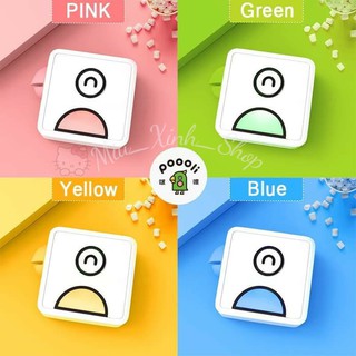 ❤ Dễ thương - Chính hãng Poooli ❤ Máy in nhiệt mini bluetooth L1, L2 không dây bỏ túi ❤ di động ❤ peripage a6 a6s