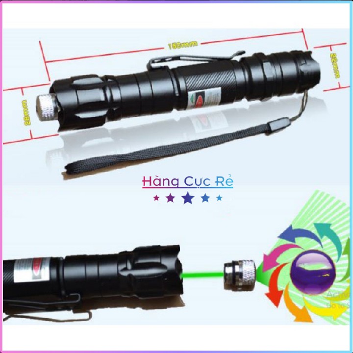 Đèn laser 009 siêu sáng FREESHIP Đèn chiếu, bút thuyết trình có 5 đầu chiếu thay thế được - Shop Hàng Cực Rẻ