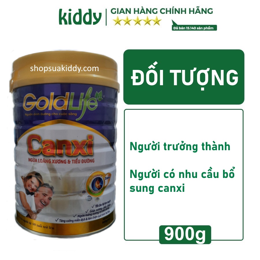 Sữa Goldlife canxi 900g tốt cho tim mạch, giúp xương chắc khỏe