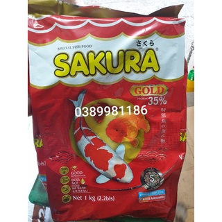 Thức ăn cá cảnh Sakura gold 35% protein 1kg