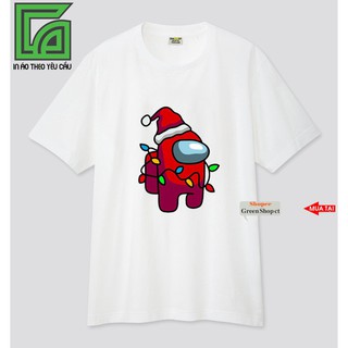 MẪU HOT- ÁO THUN IN HÌNH GAME AMONG US NOEL VẢI COTTON THÁI S164 - hàng giá tốt / uy tín chất lượng