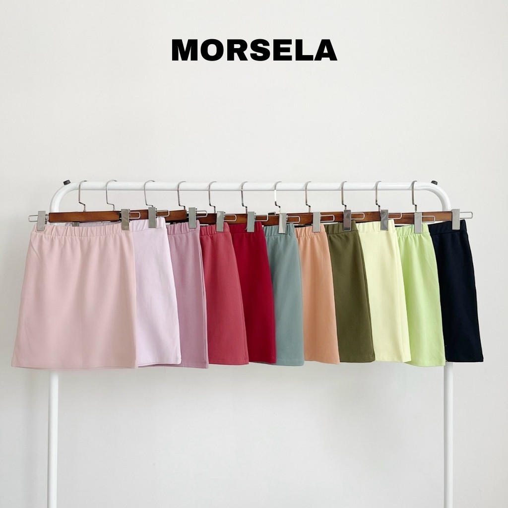 Chân váy ôm ngắn lưng thun BASIC dành cho nữ chất liệu mềm mại dày dặn - Nhiều màu - Morsela