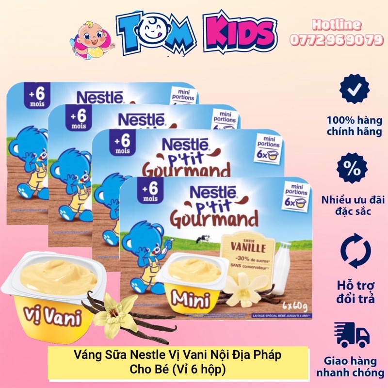 [CHUẨN HÀNG AIR ] Váng Sữa Nestle PHÁP 6M+