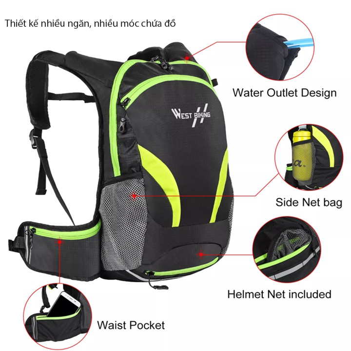 Balo đạp xe leo núi dung tích 15L LC240