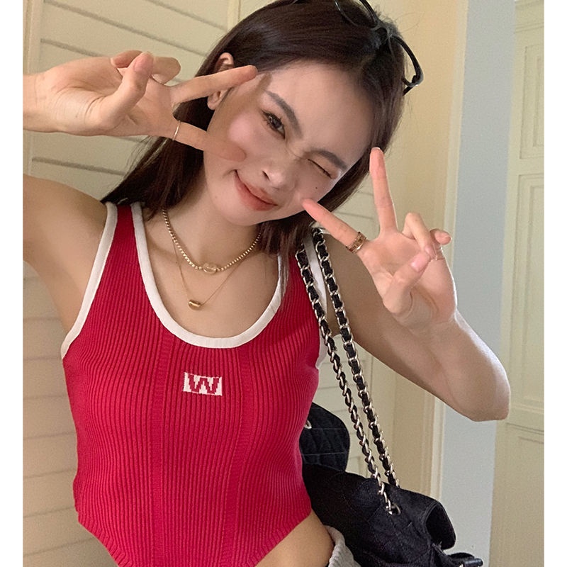 Áo Hai Dây Vạt Ngắn Thời Trang Mùa Hè Hàng Mới Dành Cho Bạn Nữ 2022