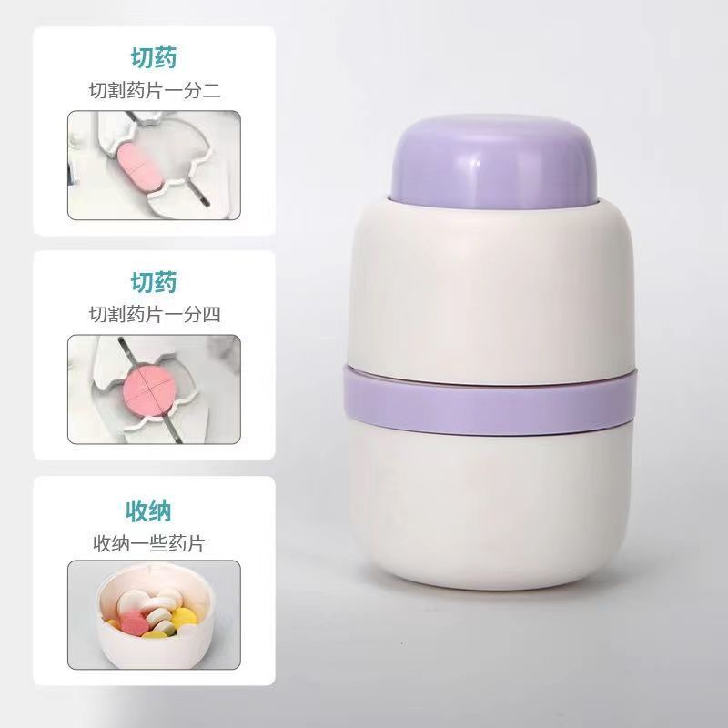 Hộp Cắt Thuốc Viên Chia Thuốc Cầm Tay Kiểu Nhật Bản Tiện Dụng