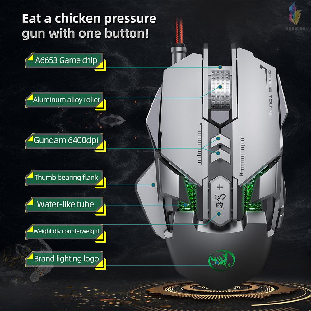 Chuột Chơi Game Có Dây Hxsj J800