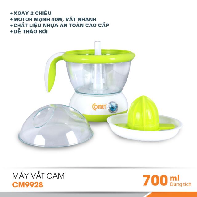Máy vắt cam comet 0.7 lít CÓ HÌNH THẬT