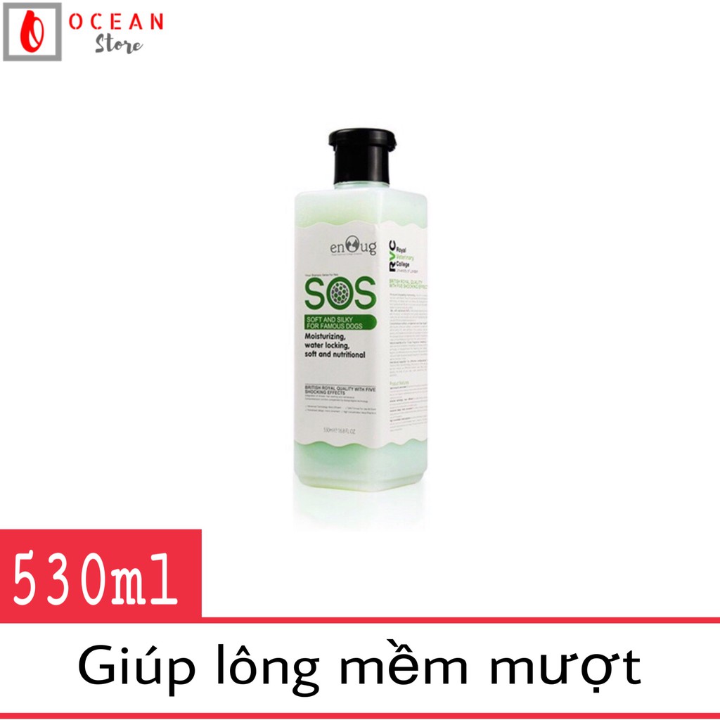 Sữa tắm SOS xanh lá chuyên chăm sóc lông giúp lông mềm mượt - Sữa tắm SOS xanh lá 530ml