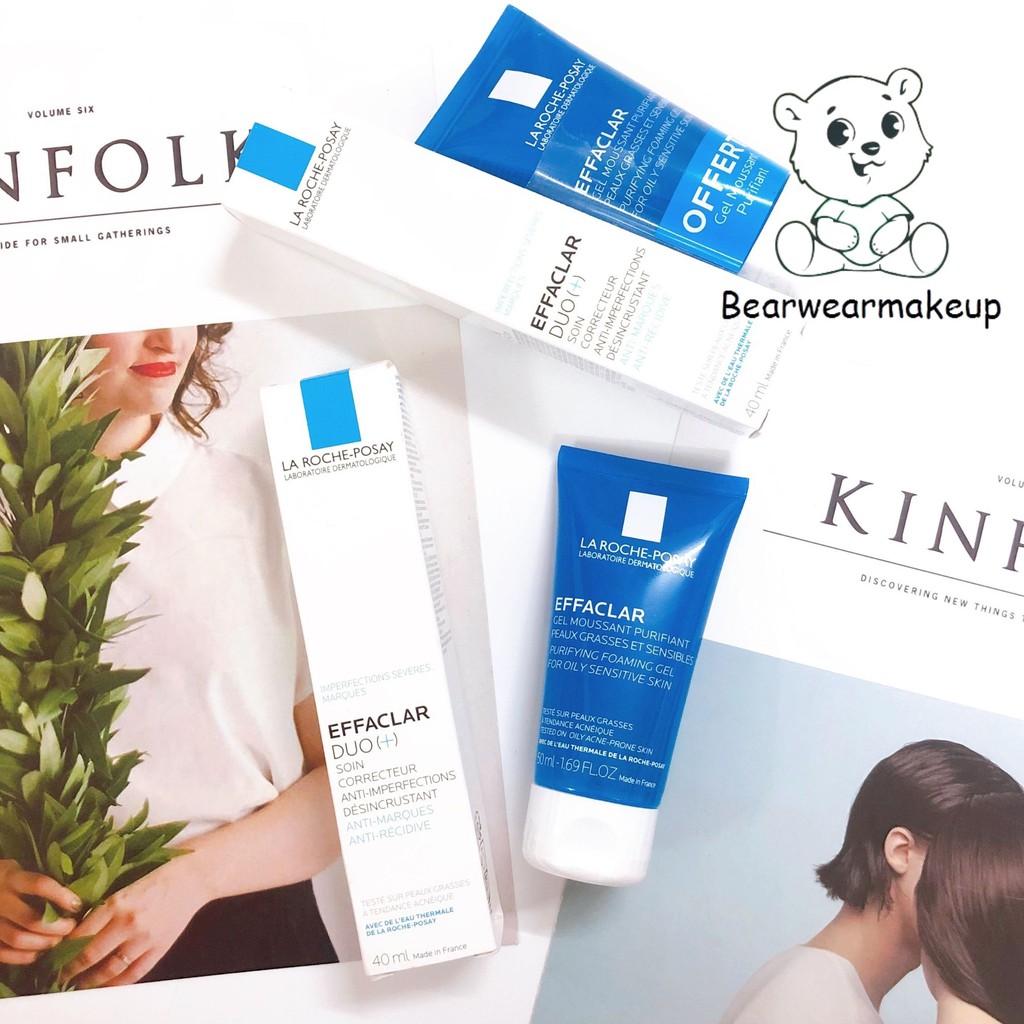 Set Giảm Mụn La Roche-Posay Effaclar Duo  Tặng Kèm Sữa Rửa Mặt La Roche-Posay