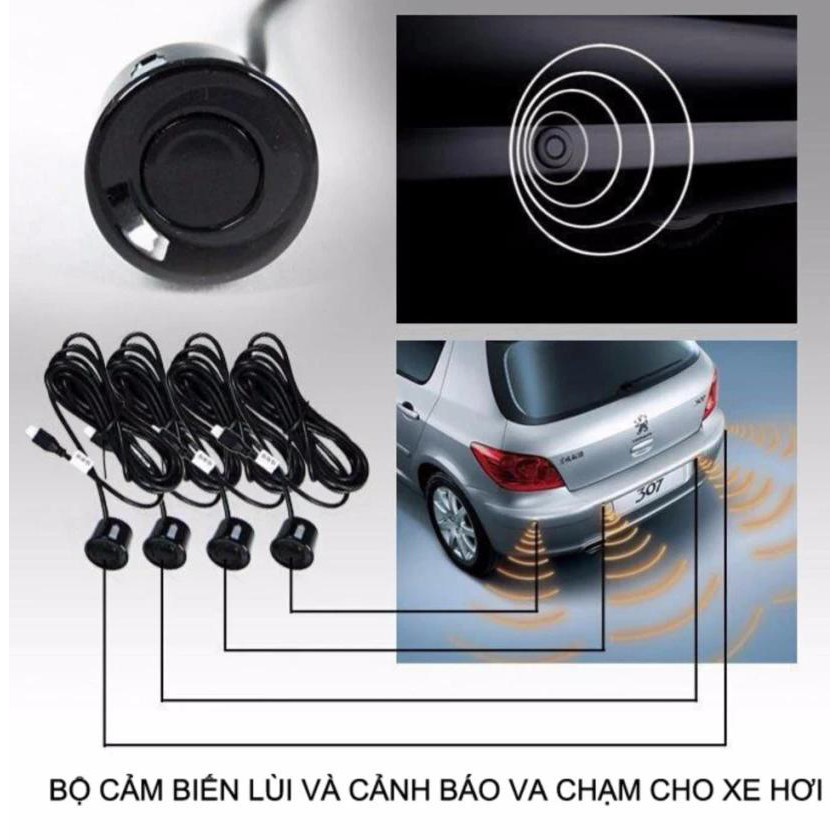 (LOẠI TỐT) Bộ cảm biến lùi ô tô có cảnh báo ngăn ngừa va chạm mẫu mới siêu nhạy dễ dàng lắp đặt cho các xe | BigBuy360 - bigbuy360.vn