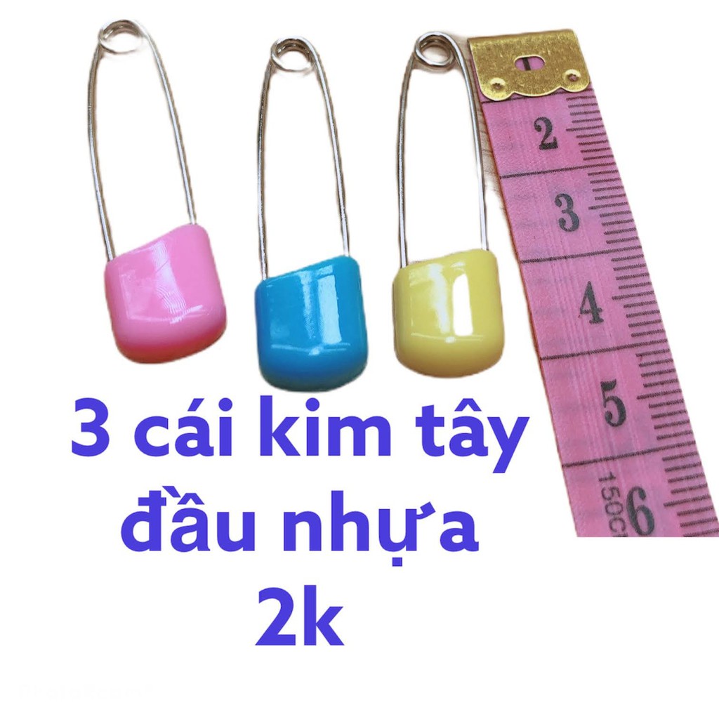 kim tây đầu bọc nhựa 3 cái giá 2k