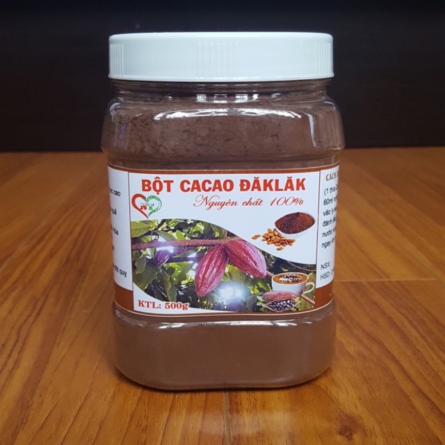 Bột Cacao Đăk Lắc -Nguyên Chất 100% 500g