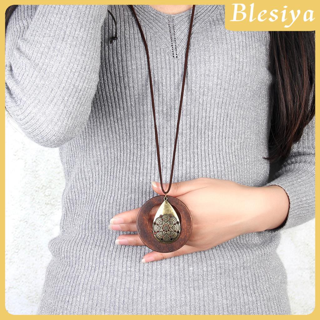 ”(Hàng Mới Về) Dây Chuyền Dáng Dài Mặt Tròn Thời Trang Cho Nữ”