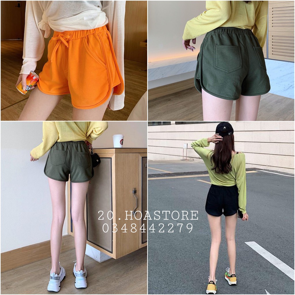 QUẦN SHORT NỮ VIỀN CRANE XẺ TÀ HOT - QUẦN ĐÙI 3 MÀU ULZZANG