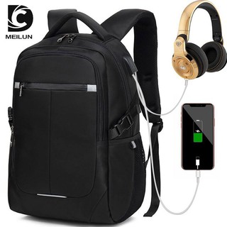 Balo công nghệ DC.Meilun USB Charge phối da cao cấp cực chất
