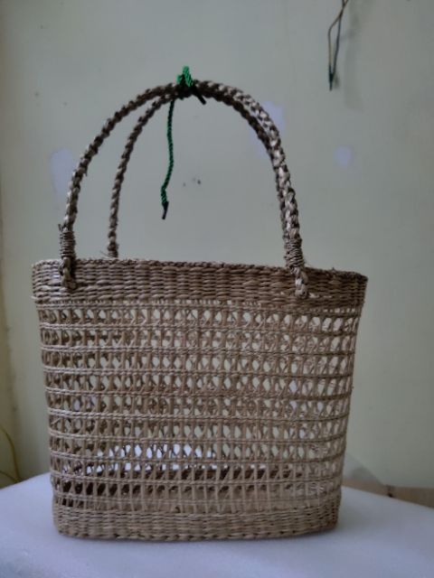 Làn cói đi chợ đan lượn sóng