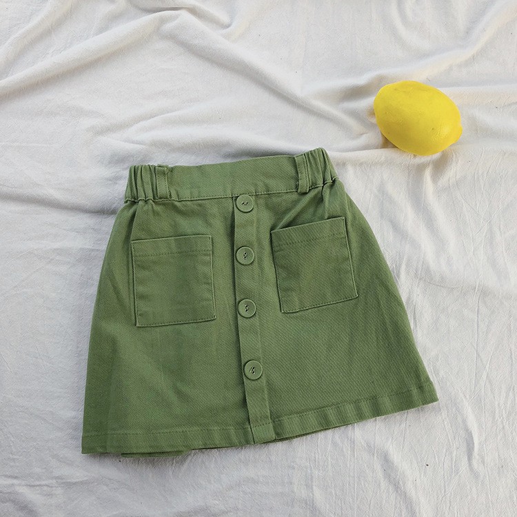 Chân váy 2 túi trc B50 bé gái