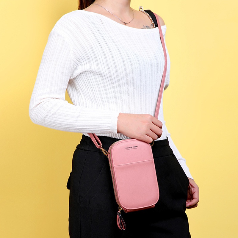 IELGY Túi Đeo Vai Hình Oval Đựng Điện Thoại Thời Trang Cho Nữ