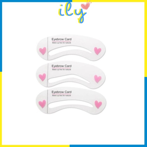 Set 3 Khuôn Kẻ Chân Mày SANIYE B008 Tiện Dụng ILY
