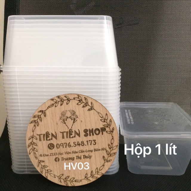 50 hộp chữ nhật đựng 1 lần 1 lít