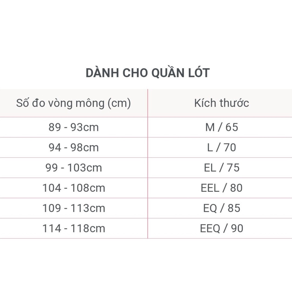 Quần lót TRIUMPH MINI09 màu trắng, kem, hồng size M, L