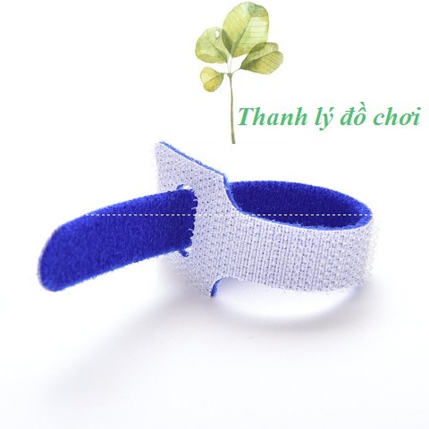 Dây Dán 2 Mặt Đa Năng - Dài 15cm, 10 chiếc/set - Buộc Gọn Dây Cáp Sạc Điện Thoại, Máy Tính, Tai Nghe