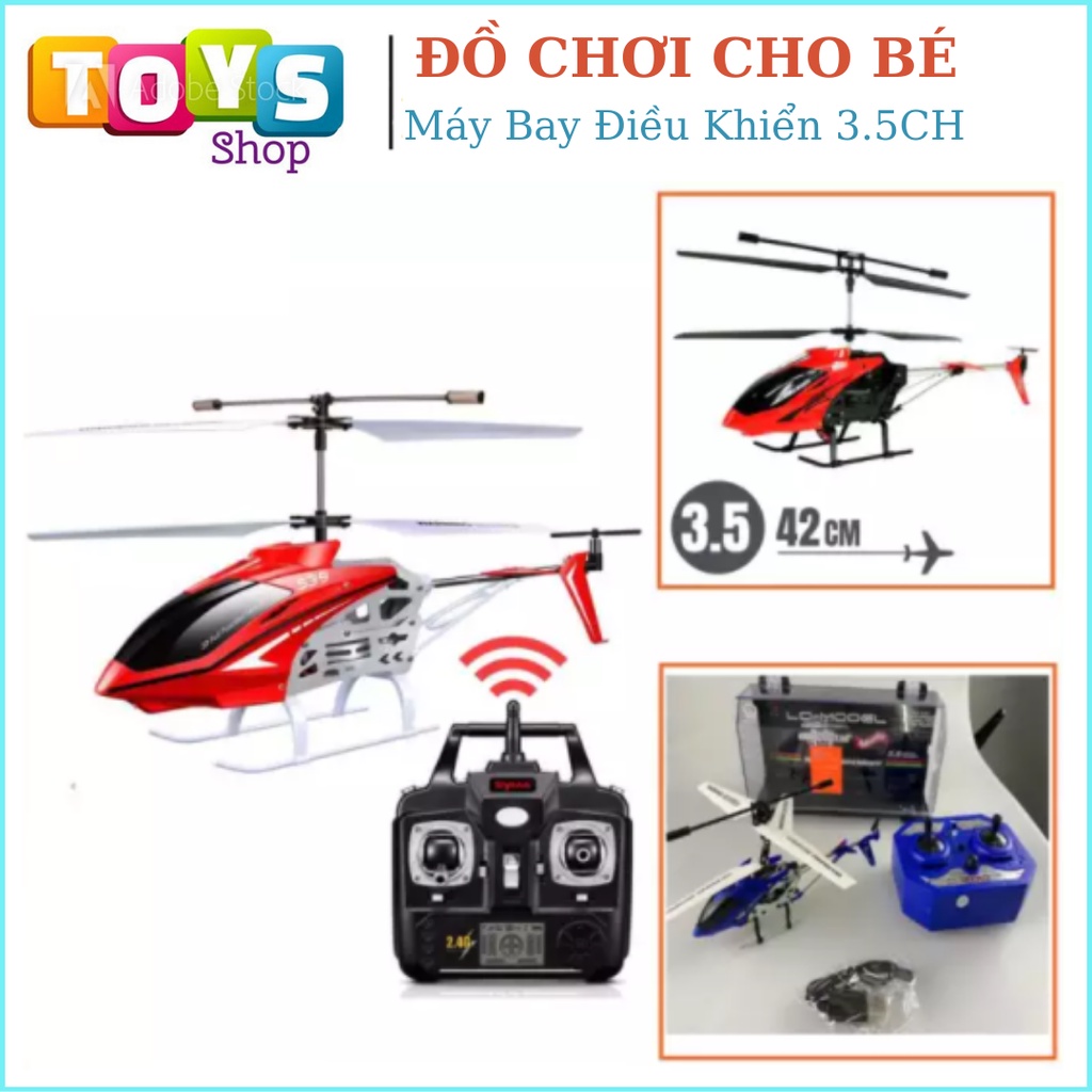 Máy bay điều khiển từ xa 3.5CH, chất liệu thép cao cấp không rỉ