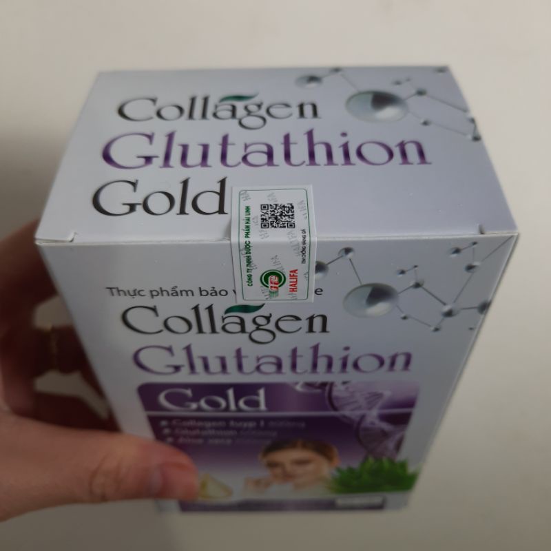 Viên uống trắng da COLLAGEN GLUTATHION GOLD_Cung cấp độ ẩm cho da, chống lão hóa, mờ nám, tàn nhang_Hộp 30 viên
