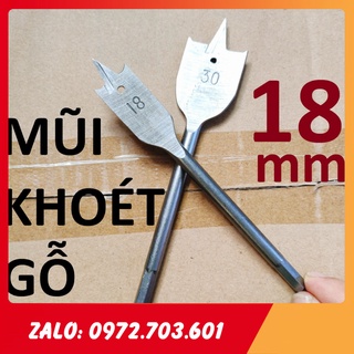 Mũi khoan khoét lỗ gỗ đuôi cá chuyên dụng 18mm
