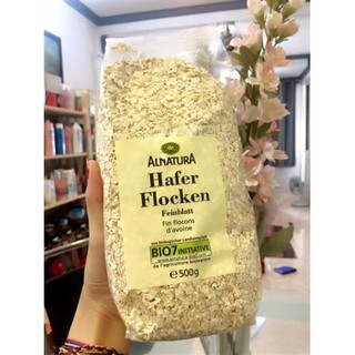 Yến Mạch Alnatura Hafer Flocken BIO - siêu sạch của Đức- 500g