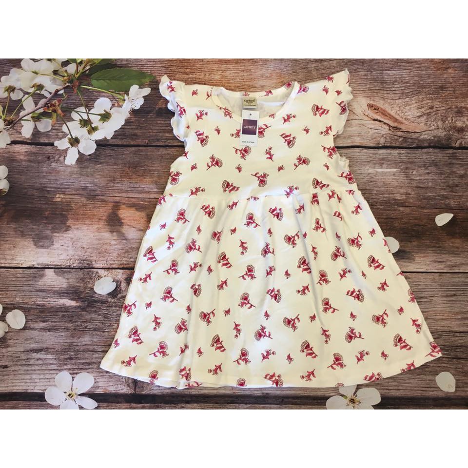 Váy carter chuẩn form 1-7T vải xuất dư