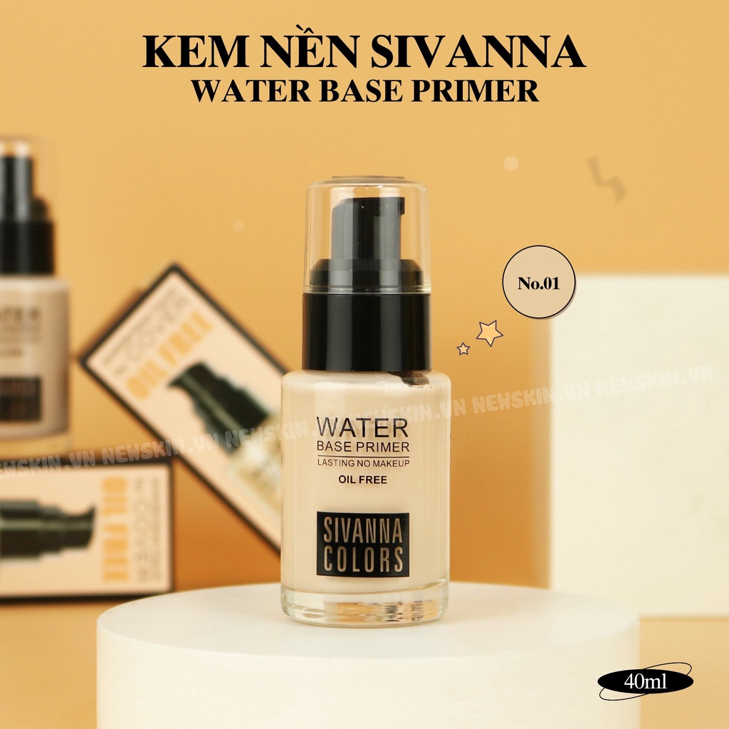 KEM LÓT KIÊM KEM NỀN KIỀM DẦU SIVANNA COLORS WATER BASE PRIMER OIL FREE HF559