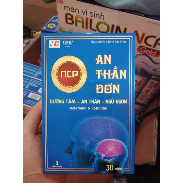Viên AN THẦN ĐƠN NCP Dưỡng tâm, an thần, ngủ ngon - Hộp 30 viên