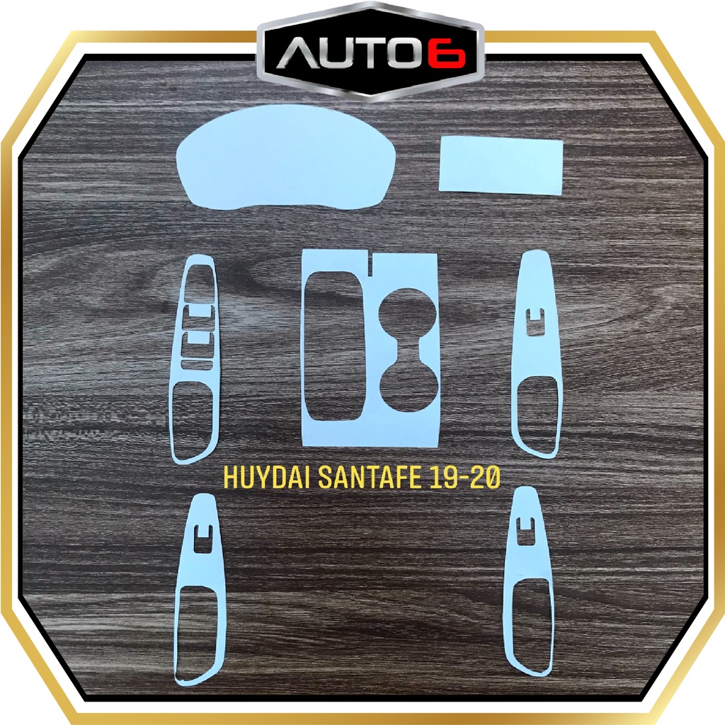 HYUNDAI SANTAFE  2019-20: Phim PPF dán màn giải trí-AUTO6 &lt;Made in Việt Nam&gt; chống xước, che phủ các vết xước cũ....