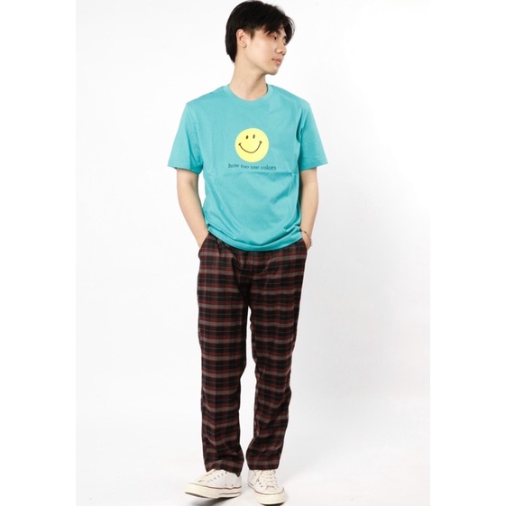 Áo thun nam trơn in hình mặt cười form rộng Nô Store