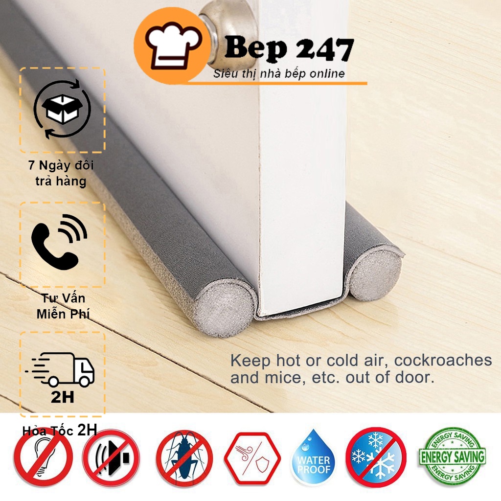 Thanh nẹp xốp chặn đáy khe cửa LOẠI 1 DÀI 95CM đa năng - chắn gió, ngăn côn trùng, bụi bẩn,...