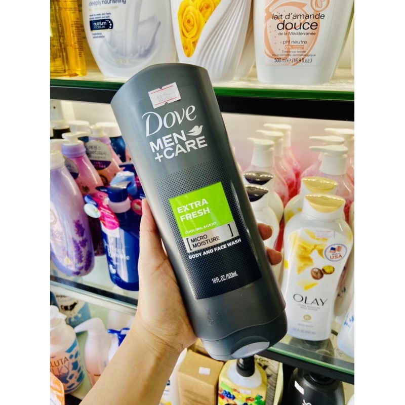 tắm và sữa rửa mặt Dove Men+ Care Extra Fresh USA