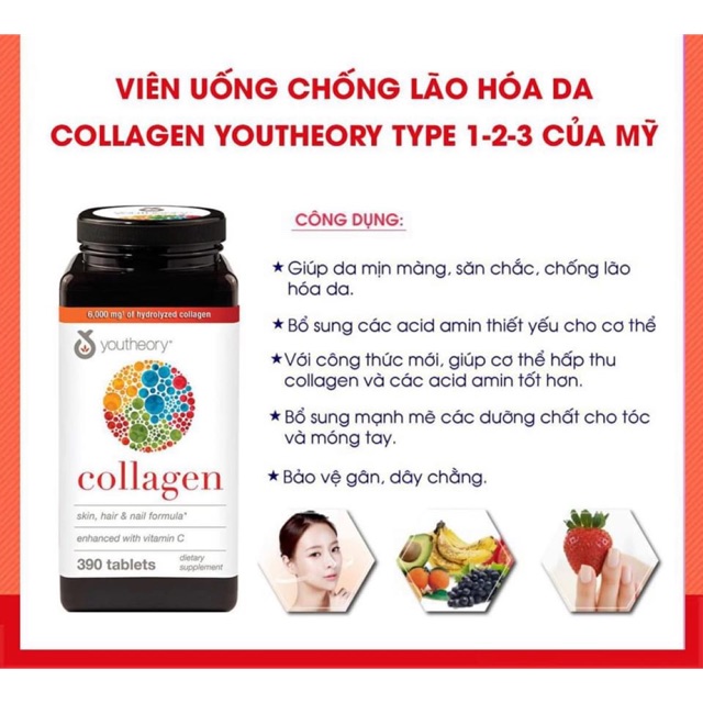 COLLAGEN YOUTHEORY 390 Viên