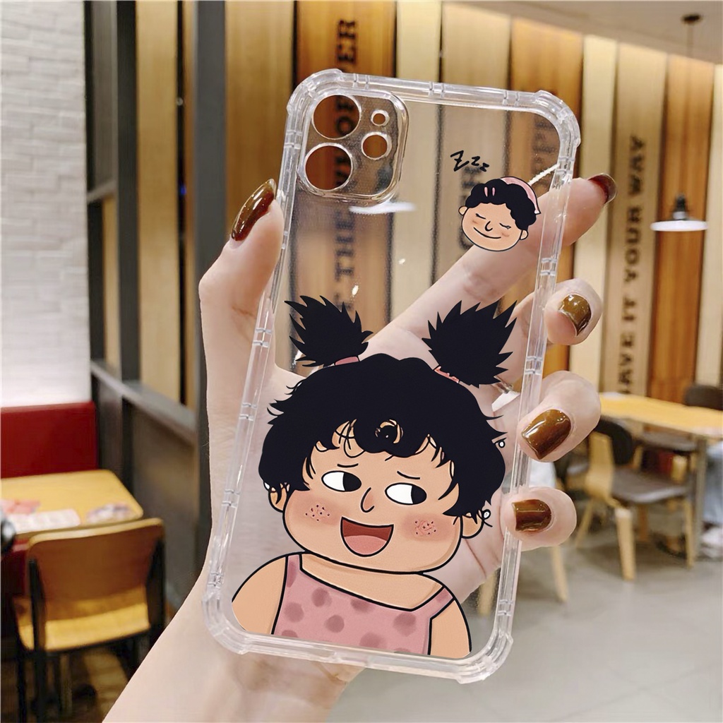 Ốp lưng iphone đôi tóc dựng teen chống sốc trong suốt case 14plus 14 pro max 13 12 promax 11 mini 6 6s 7 8 plus x xr xs