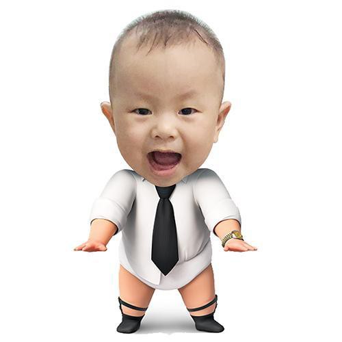 (40Cm) Chibi Bé Trang Trí Bàn Tiệc Sinh Nhật, Trang Trí Thôi Nôi ABSHOP COM VN