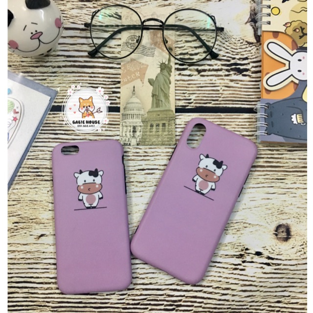 (XẢ HÀNG-Ảnh thật) Ốp Iphone Bò sữa đáng yêu