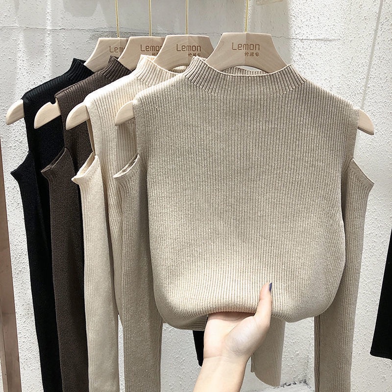 áo len tăm nữ tay dài cổ lọ 3 phân khoét vai BASIC mềm mịn cao cấp LICA - A19