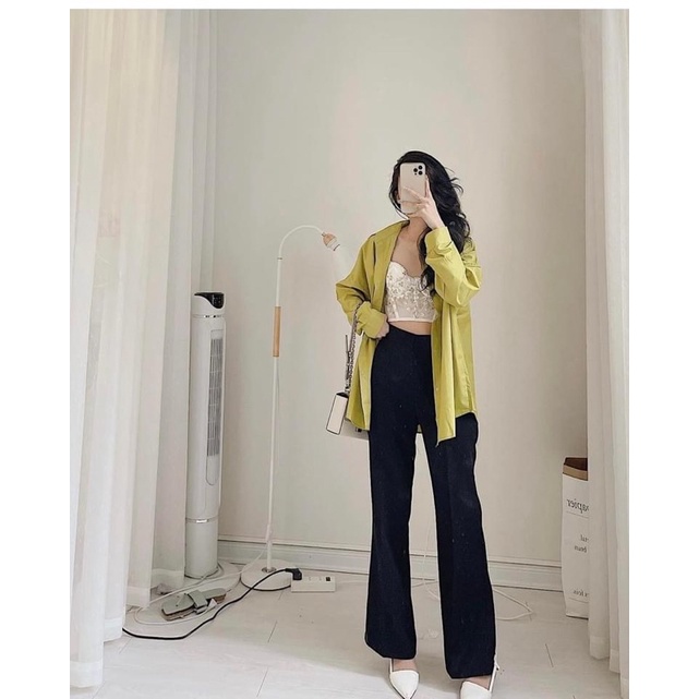 Áo sơ mi thô gam màu siêu hot hit